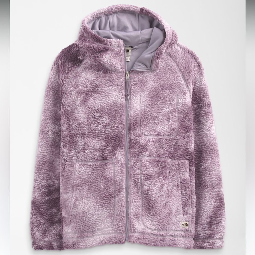 The North Face Women's Ridge Full Zip Hoodie in Purple/White Tie Dye Size Small
